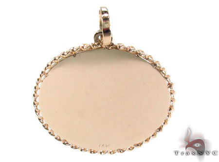 14k Custom Pineapple Girl Pendant 33144 - Image 3