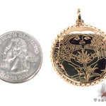 14k Custom Pineapple Girl Pendant 33144 - Image 4