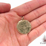 14k Custom Pineapple Girl Pendant 33144 - Image 5