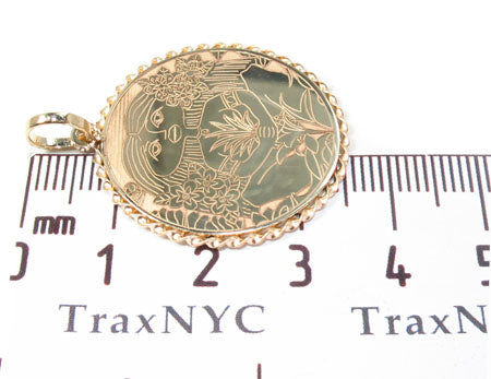 14k Custom Pineapple Girl Pendant 33144 - Image 6