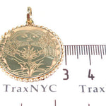 14k Custom Pineapple Girl Pendant 33144 - Image 7