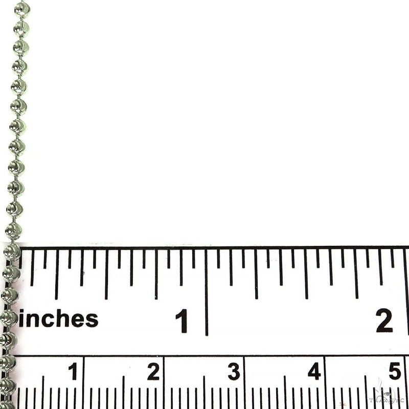 14k Diamond Cut White Gold Moon Cut Chain 22 Inches 2mm 48373 - Image 6