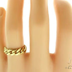 14k Gold 8mm Miami Cuban Link Ring 65088 - Image 5