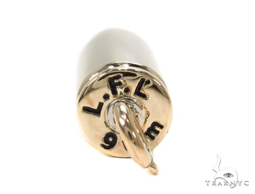 14k Gold Bullet Pendant-39983 - Image 5