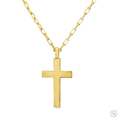 14k Gold Cross Pendant Set 70720 - Image 1