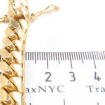 14k Yellow Gold Miami Cuban Bracelet 9.5 inches 11.5mm   34627 - Image 4