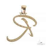14k Gold Diamond 'R' Pendant 66752 - Image 3