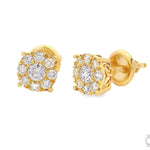 14k Gold Diamond Stud Earrings 64902