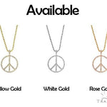 14k Gold Peace and Love Pendant Set 66336 - Image 9