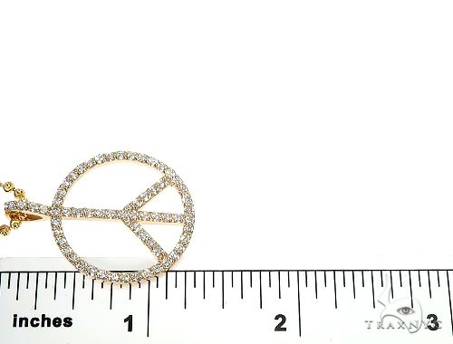 14k Gold Peace and Love Pendant Set 66336 - Image 7