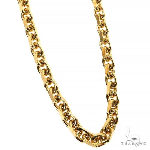 14k Yellow Gold Solid Cable Link 4.5mm 20 inches 68151 - Image 2