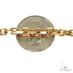 14k Gold Solid Cable link 4.5mm 22 inches   68152 - Image 5