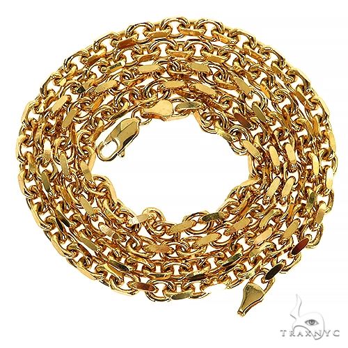 14k Gold Solid Cable link 24 inches 4.5mm 68153 - Image 3