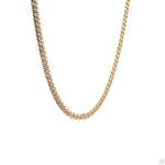 14k Gold Two Tone Diamond Cut Miami Cuban Link Chain 70320 - Image 3