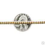 14k Gold Two Tone Diamond Cut Miami Cuban Link Chain 70320 - Image 5