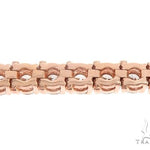 14k RG 4.5mm Diamond Tennis Bracelet 64879 - Image 5