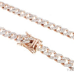14k Rose Gold Diamond Miami Cuban Link Chain 65094 - Image 1