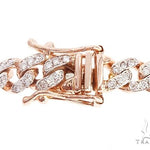 14k Rose Gold Diamond Miami Cuban Link Chain 65094 - Image 5