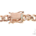 14k Rose Gold Diamond Miami Cuban Link Chain 65094 - Image 6