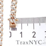 14k Rose Gold Diamond Miami Cuban Link Chain 65094 - Image 8