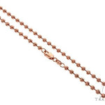 14k Rose Gold Moon Cut Chain 26 Inches 3.5mm   65181 - Image 1