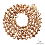 14k Rose Gold Moon Cut Diamond Cut Chain 4mm 22 inches 69526 - Image 2
