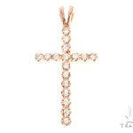 14k Gold Round Cut Cross 4 65153 - Image 1