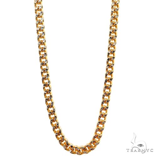 14k Two-Tone Semi-Solid Franco Link Chain 2mm 20 Inches 69936 - Image 1
