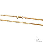 14k Two-Tone Semi-Solid Franco Link Chain 2mm 20 Inches 69936 - Image 3