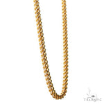 14k Two-Tone Semi-Solid Franco Link Chain 2mm 22 Inches 69935 - Image 2