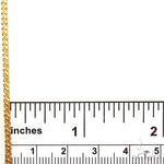14k Two-Tone Semi-Solid Franco Link Chain 2mm 22 Inches 69935 - Image 4