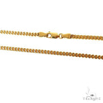 14k Two-Tone Semi-Solid Franco Link Chain 3.5mm 18 Inches 69943 - Image 3