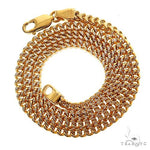 14k Two-Tone Semi-Solid Franco Link Chain 3.5mm 18 Inches 69943 - Image 4