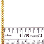 14k Two-Tone Semi-Solid Franco Link Chain 3.5mm 18 Inches 69943 - Image 5