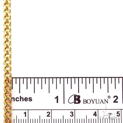 14k Two-Tone Semi-Solid Franco Link Chain 3.5mm 18 Inches 69943 - Image 5