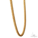 14k Two-Tone Semi-Solid Franco Link Chain 3.5mm 20 Inches 69942 - Image 2