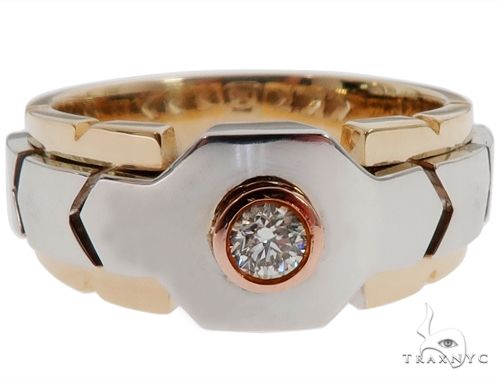 14k Three Tone Gold Diamond Ring 64662 - Image 1