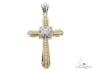 14k Two Tone Designer DX Cross 65488 - Image 1