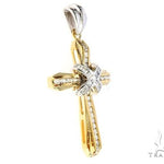 14k Two Tone Designer DX Cross 65488 - Image 2