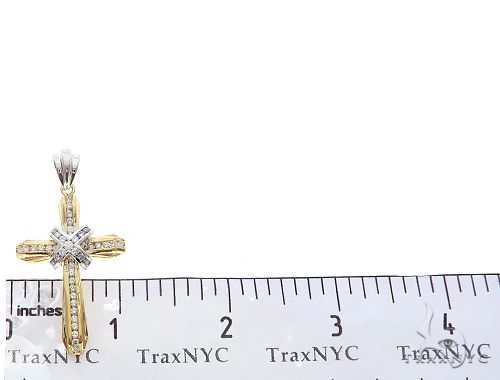 14k Two Tone Designer DX Cross 65488 - Image 6