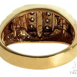 14k Two Tone Gold Men's Diamond Ring 64664 - Image 4