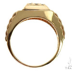 14k Two Tone Gold Men's Diamond Ring 64664 - Image 5