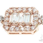 14k Two Tone Rose and White Gold Diamond Chain 64967 - Image 7