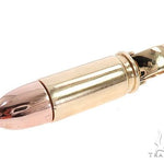 14k Two Tone Yellow and Rose Gold Bullet Pendant 64976 - Image 3