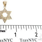 14k Gold Diamond Star of David Pendant 64649 - Image 6