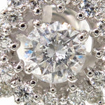 14k White Gold Prong Diamond Earrings For Women-39992 - Image 3