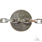 14k White Gold Solid link bracelet 4.8mm 8.5 inches   68380 - Image 5