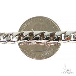 14k White Gold Solid Franco Bracelet 8.5 Inches 5.5mm   68166 - Image 4