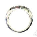 14k White Gold Spartan Mask Diamond Ring 65078 - Image 7