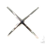 14k White Gold 'X' Ring 44520 - Image 3